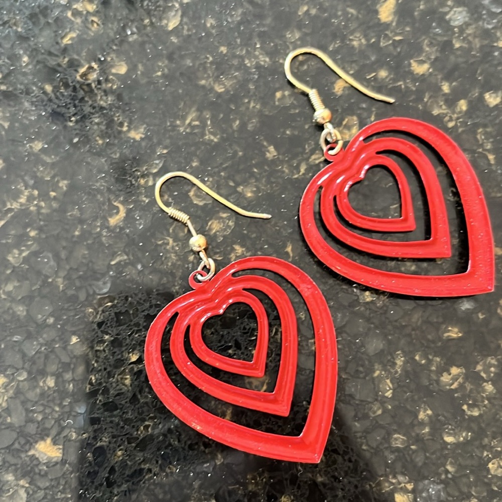 Metal Heart earrings